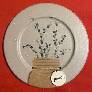New Mason Jar Tag Primitive Wooden Plate